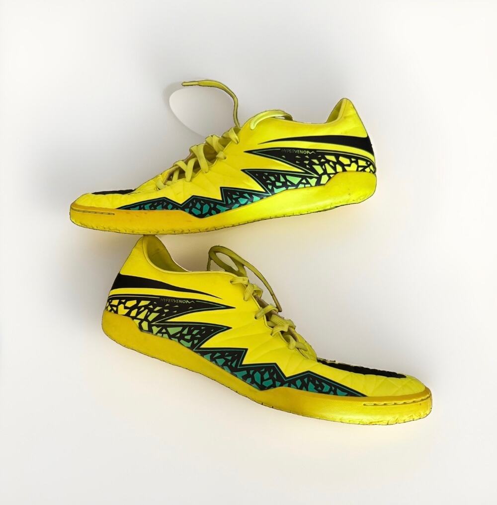 Nike Hypervenom Phelon II IC Men’s Size 12 Volt Yellow Indoor Soccer Shoes